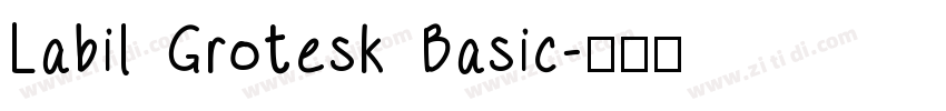 Labil Grotesk Basic字体转换